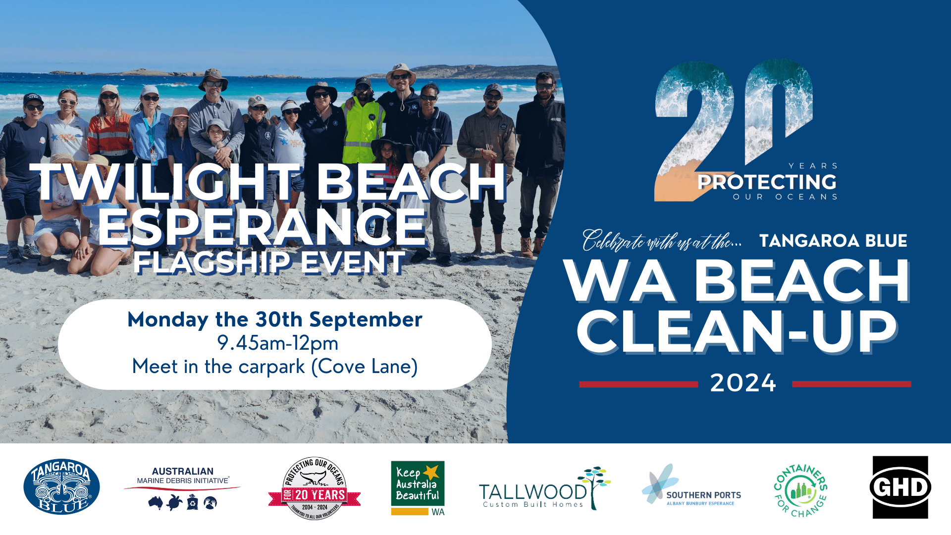 Twilight Beach, Esperance Flagship event 2024 WA Beach Cleanup